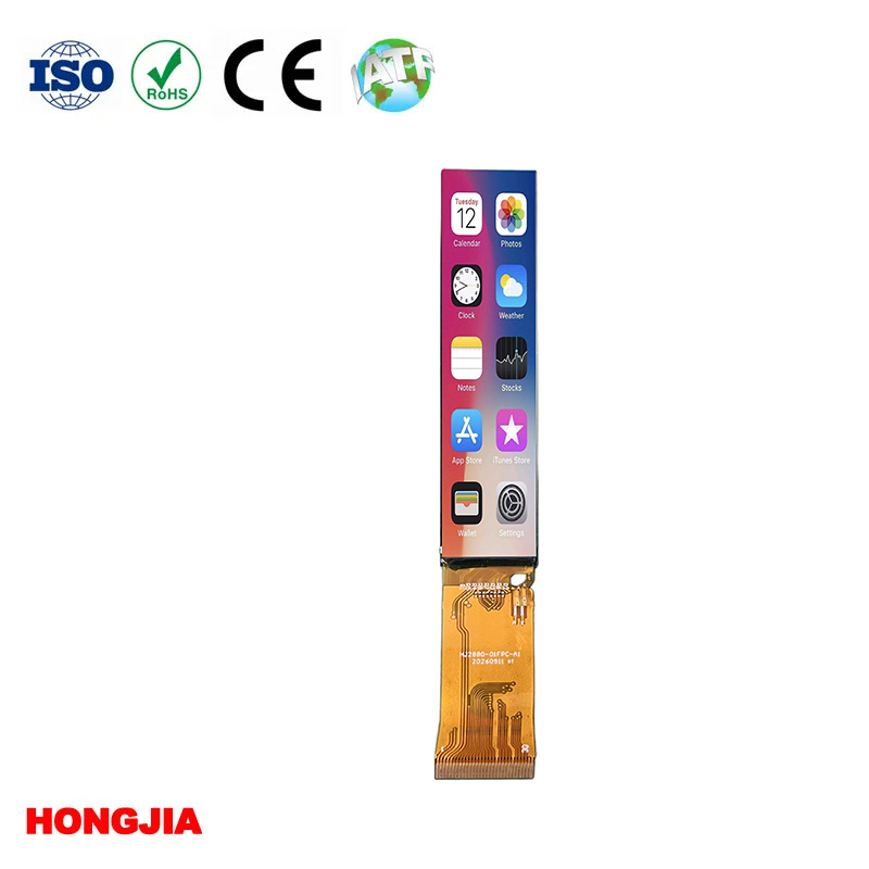 LCD a barra da 2,88 pollici (120x640) con touch, interfaccia SPI/MCU e supporto microcontroller